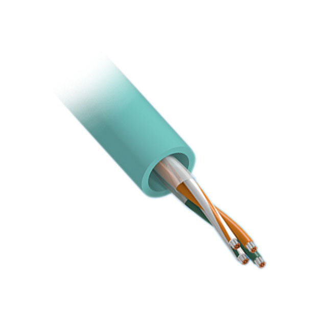 CABLE CAT5E 4CON 24AWG TEAL 100'
