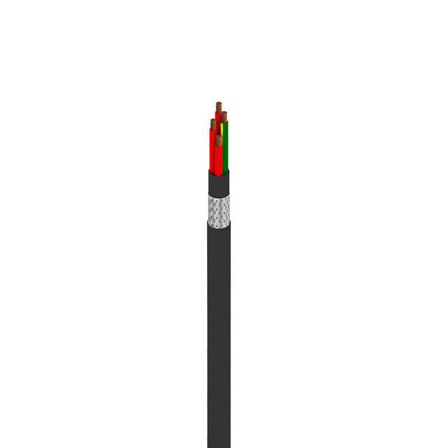 CABLE 4COND 14AWG BLK SHLD