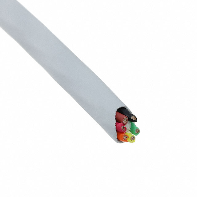 CABLE 6COND 28AWG SLATE FEET