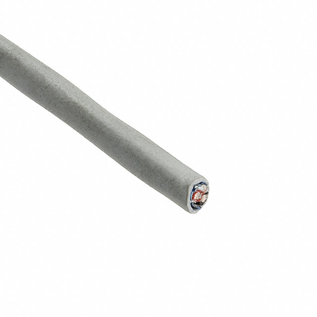 CABLE 2CON 24AWG SLATE SHLD 100'