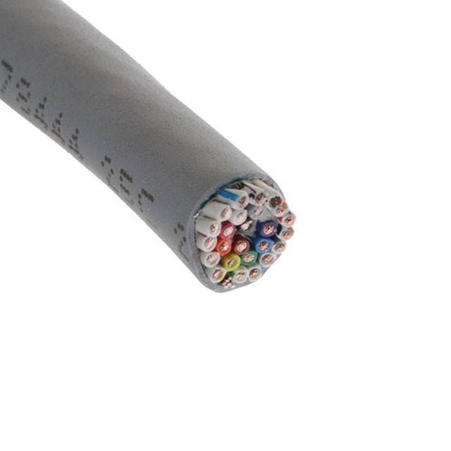 CABLE 25COND 22AWG SLATE SHLD 1'