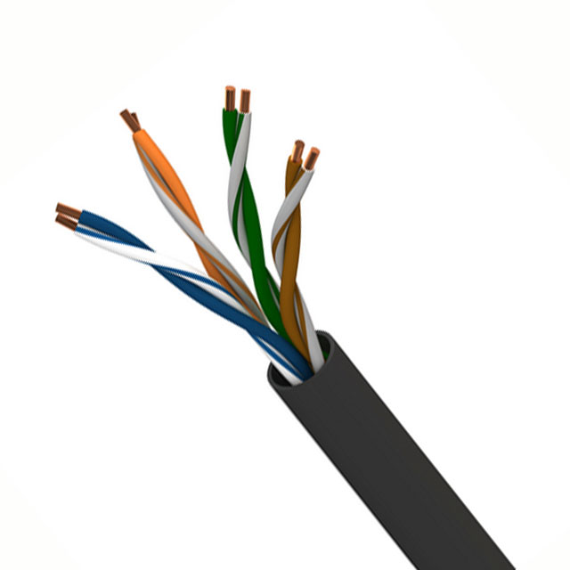 CABLE CAT5E 8COND 24AWG BLK 50'