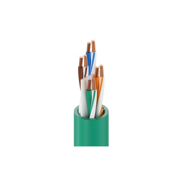 CABLE CAT6 8COND 23AWG BLK FOOT