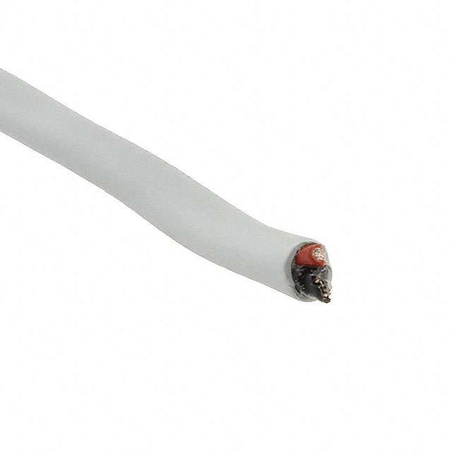 CABLE 2COND 28AWG SLATE 100'