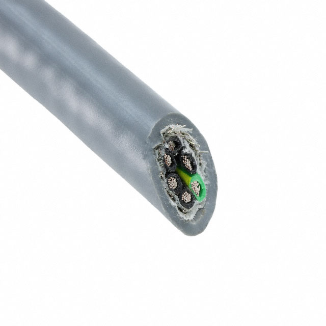 CABLE 6CON 22AWG SLATE SHLD 100'