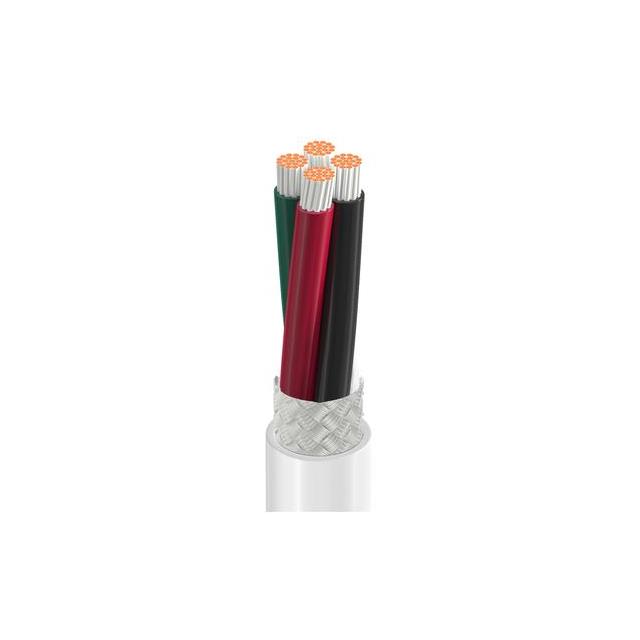 CABLE 4CON 16AWG WHT SHLD