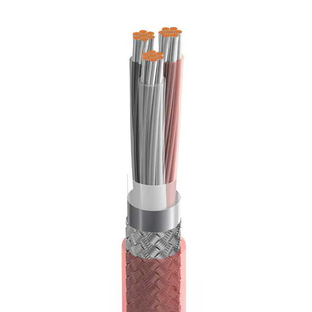 CABLE 3COND 24AWG RED SHLD