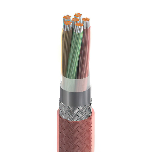 CABLE 6COND 24AWG RED SHLD