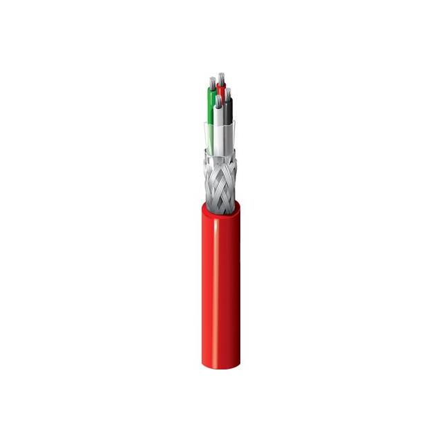 CABLE 4COND 22AWG RED SHLD