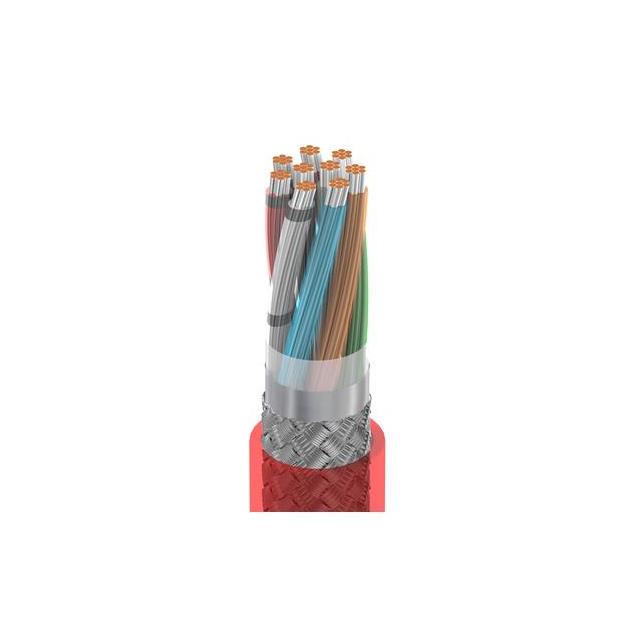 CABLE 9COND 22AWG RED SHLD