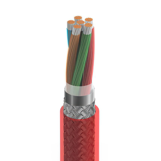 CABLE 6COND 16AWG RED SHLD