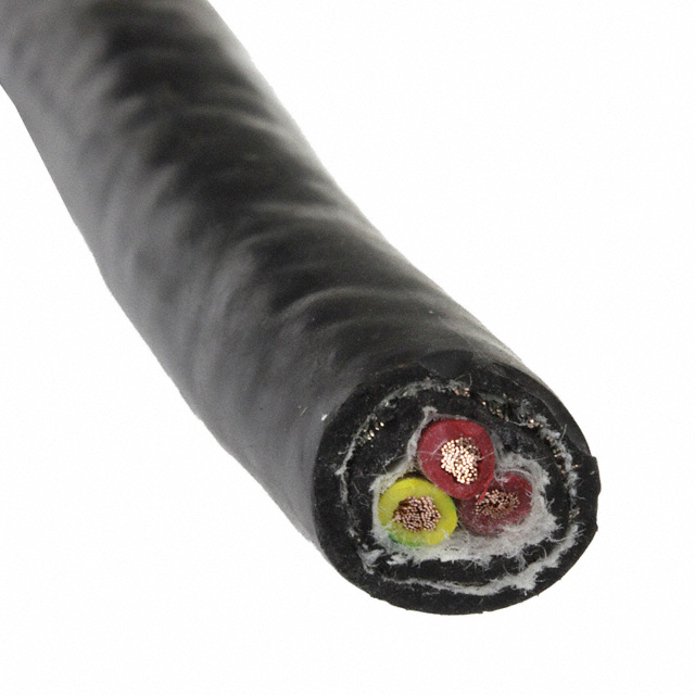 CABLE 3COND 18AWG BLACK SHLD