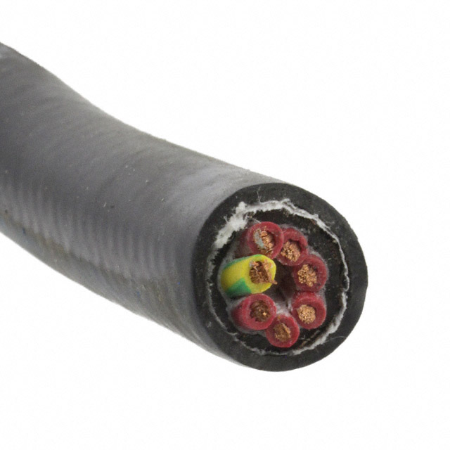 CABLE 7COND 18AWG BLACK SHLD