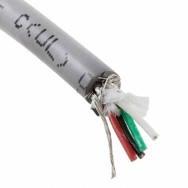 CABLE 4CON 28AWG SLATE SHLD 100'