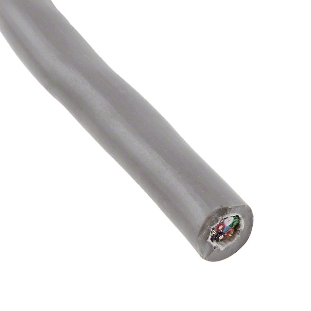 CABLE 5CON 28AWG SLATE SHLD 100'