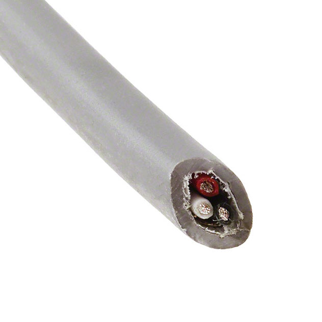 CABLE 3CON 22AWG SLATE SHLD 100'