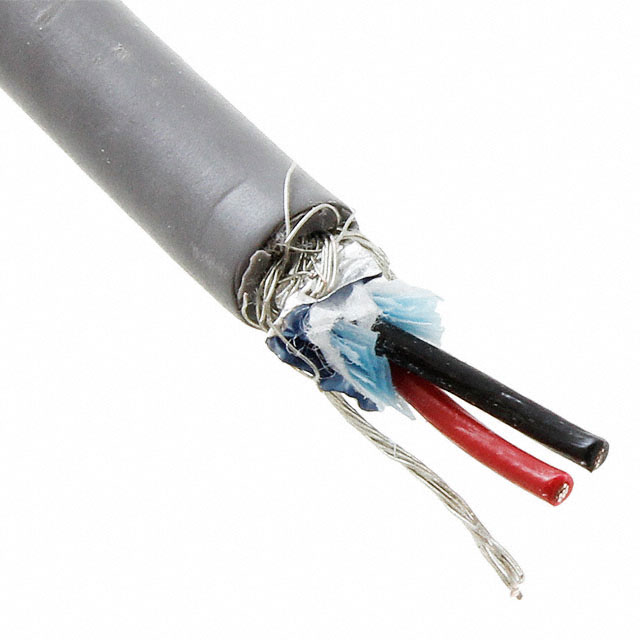 CABLE 2CON 24AWG SLATE SHLD 500'