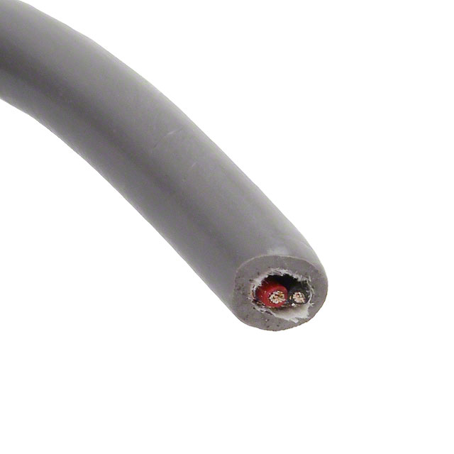 CABLE 2CON 22AWG SLATE SHLD 100'