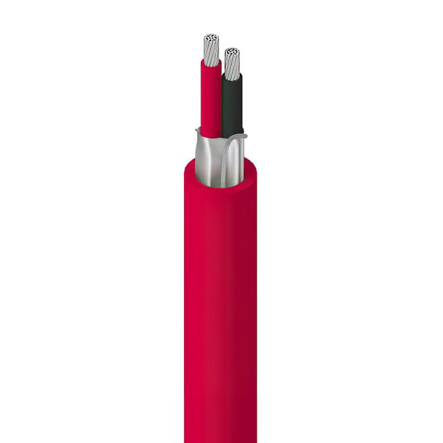 CABLE 2COND 18AWG RED SHLD