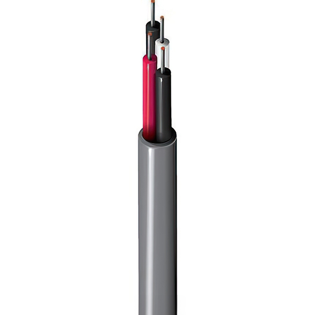 CABLE 2COND 22AWG RED SHLD
