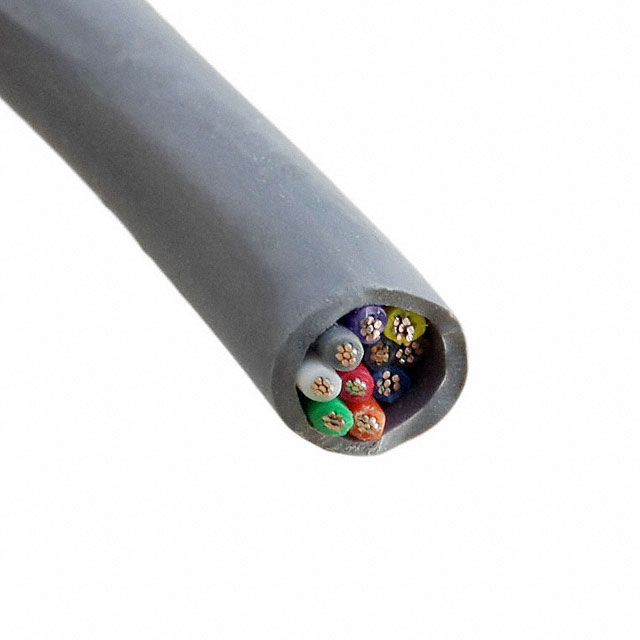 CABLE 10COND 22AWG SLATE 100'