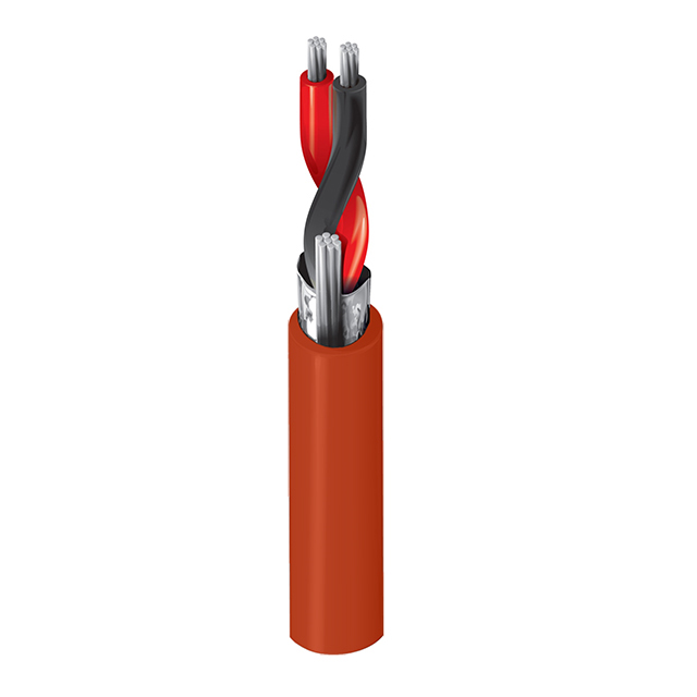 CABLE 2COND 22AWG RED SHLD