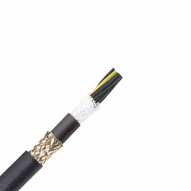 CABLE 3COND 18AWG BLK SHLD 100'