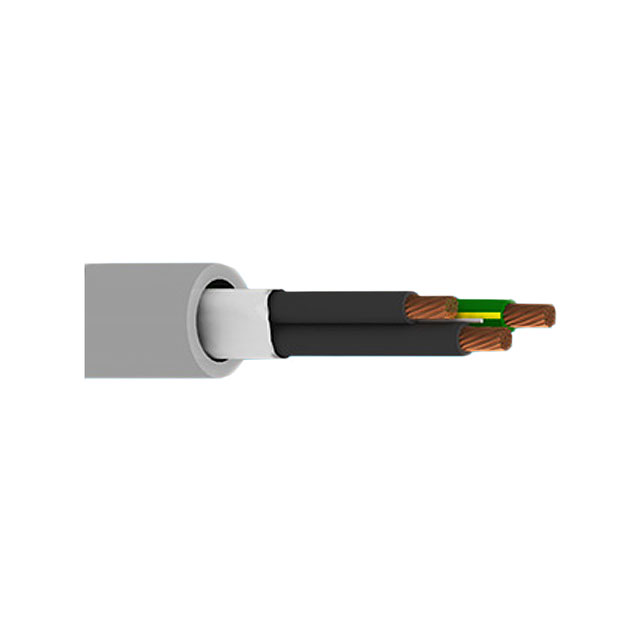 CABLE 3COND 14AWG SLATE 100'