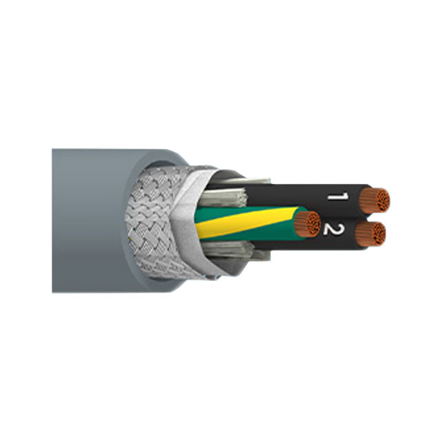 CABLE 3CON 20AWG SLATE SHLD FEET