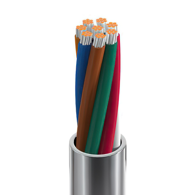 CABLE 8COND 22AWG CHROME 1000'