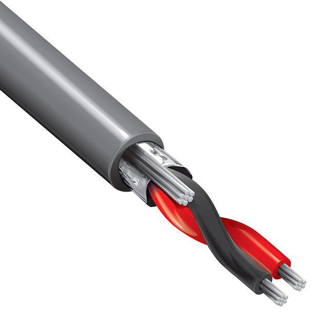 CABLE 2COND 24AWG CHROME SHLD