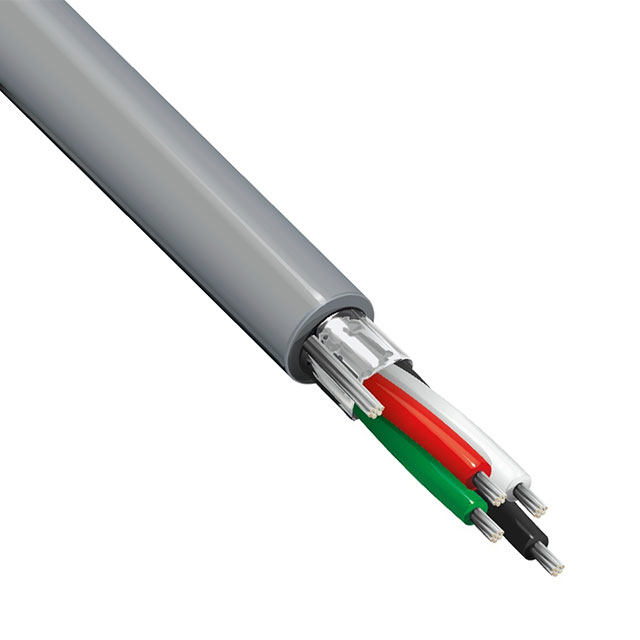 CABLE 4COND 24AWG CHROME SHD