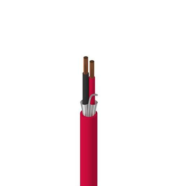 CABLE 2COND 18AWG RED SHLD