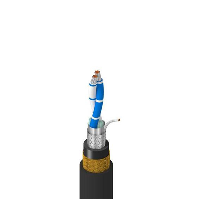 CABLE 2COND 22AWG BLK SHLD