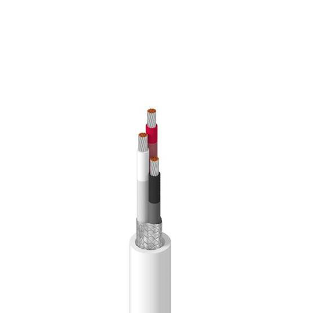 CABLE 3CON 16AWG WHT SHLD