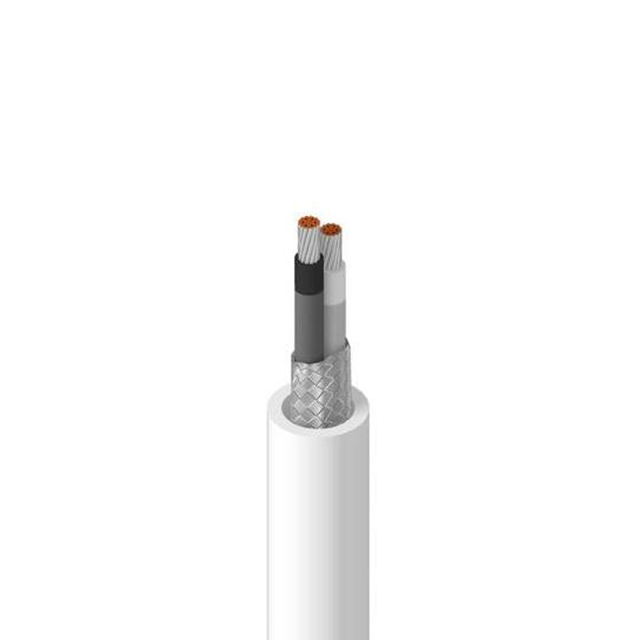 CABLE 2COND 20AWG WHT SHLD