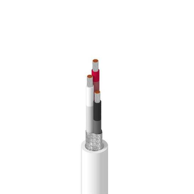 CABLE 3COND 20AWG WHT SHLD
