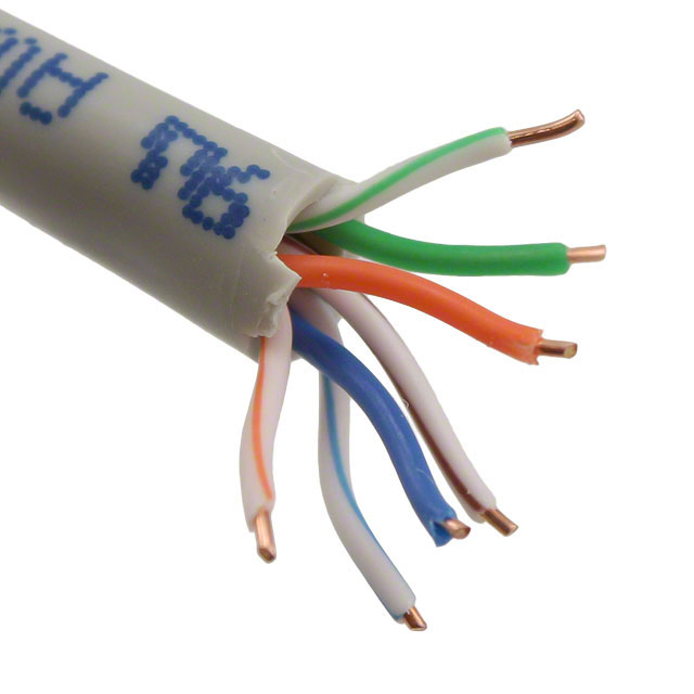 CABLE CAT6 8CON 23AWG GRAY