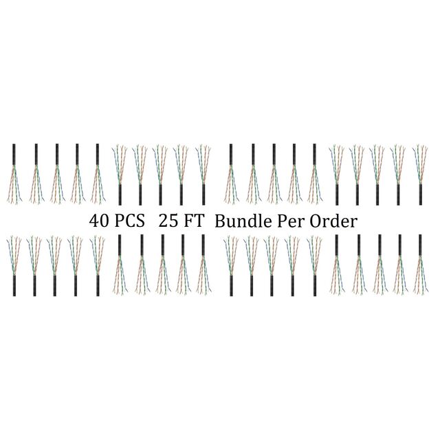 CAT6A SLIM 28G UTP CM STRD 25 FT