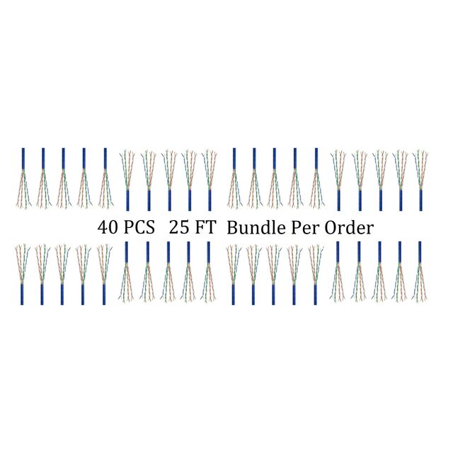 CAT6A SLIM 28G UTP CM STRD 25 FT