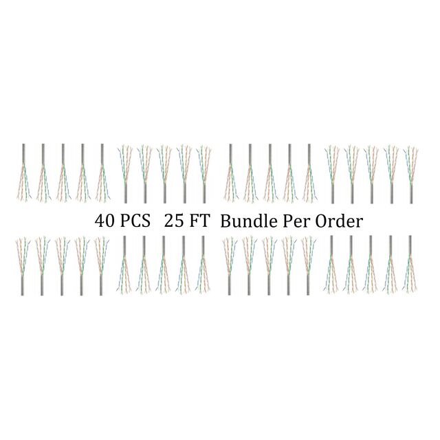 CAT6A SLIM 28G UTP CM STRD 25 FT