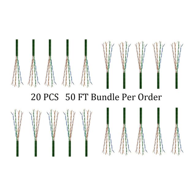 CAT6A SLIM 28G UTP CM STRD 50 FT