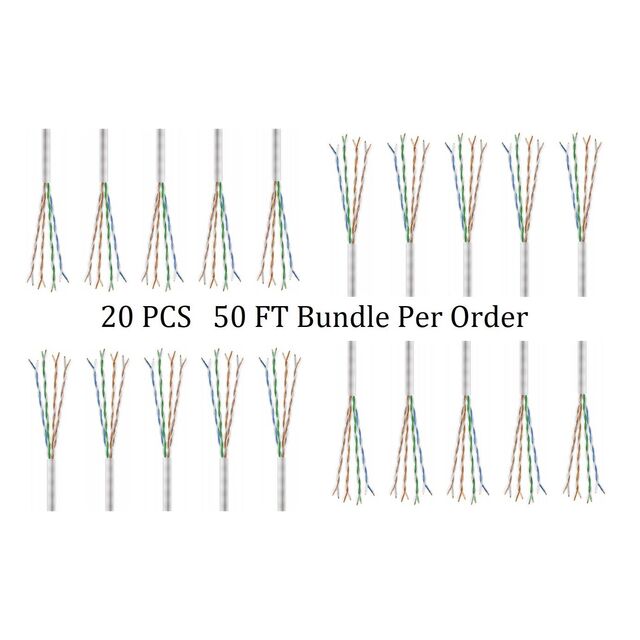 CAT6A SLIM 28G UTP CM STRD 50 FT