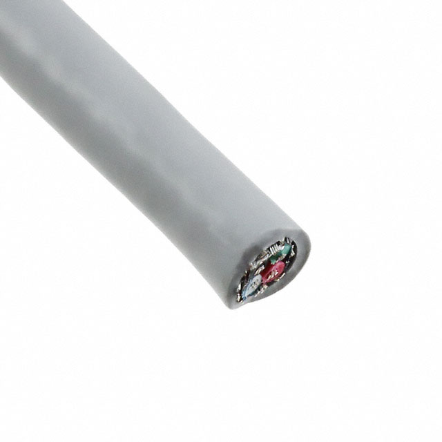 CABLE 4COND 24AWG GRAY SHLD 100'
