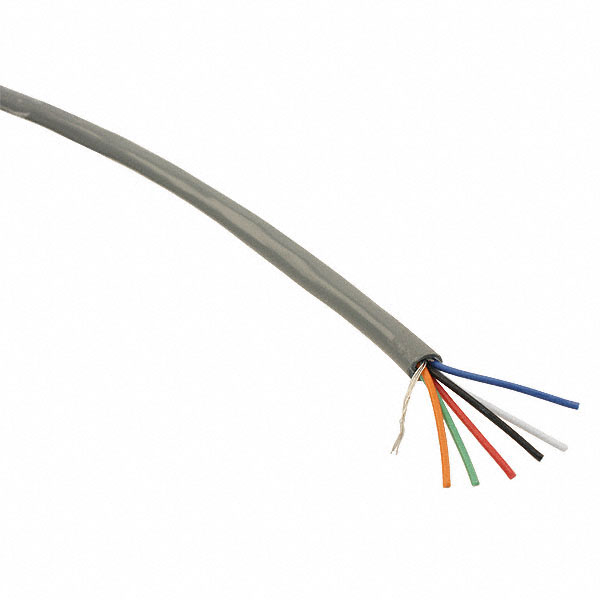 CABLE 6COND 22AWG GRAY SHLD