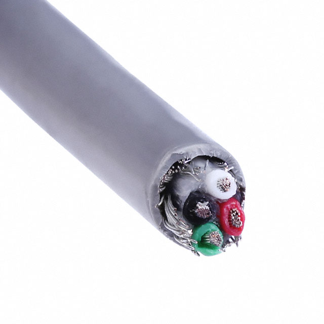 CABLE 4COND 22AWG GRAY SHLD 500'