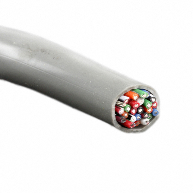 CABLE 25CON 24AWG GRAY SHLD 500'