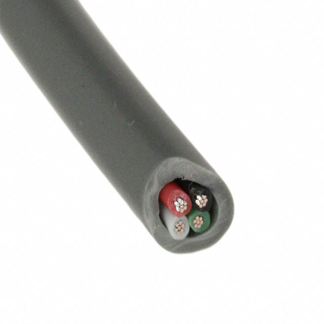 CABLE 4COND 24AWG GRAY 500'