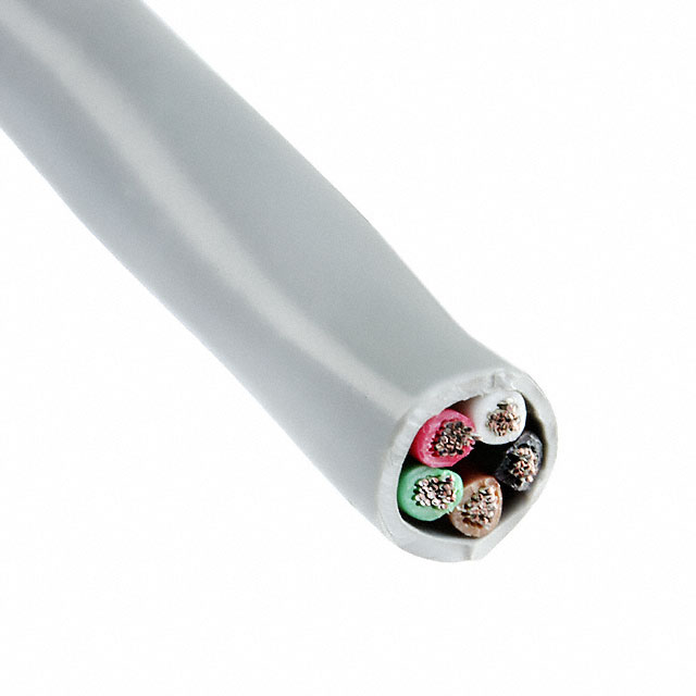 CABLE 5COND 24AWG GRAY 500'