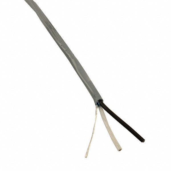 CABLE 2COND 18AWG GRAY SHLD 100'